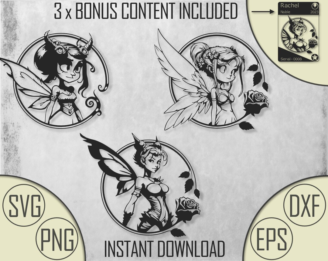 Fairy Bundle |fairy SVG |fairy |serials 7-9 |SVG |cut File Clipart ...