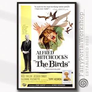 Poster di film e informazioni stampabili sugli uccelli | La locandina degli uccelli | Arte cinematografica| Locandina del film Hi Res| DOWNLOAD digitale Stampa jpg