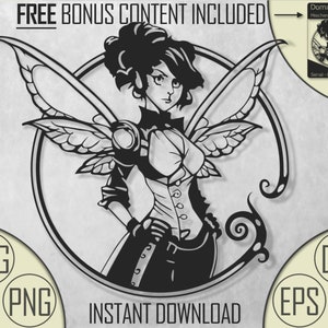 Fairy SVG |Fairy |0005 |SVG |Cut File Clipart Vector Digital Dxf Png Eps