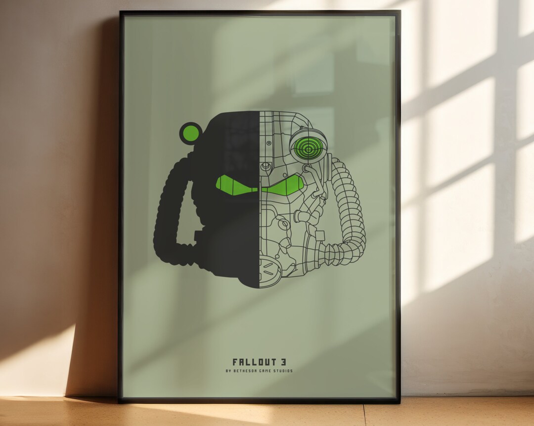 Fallout PRINTABLE Wall Art Set of | Fallout 3 Poster | Sci Fi Print ...