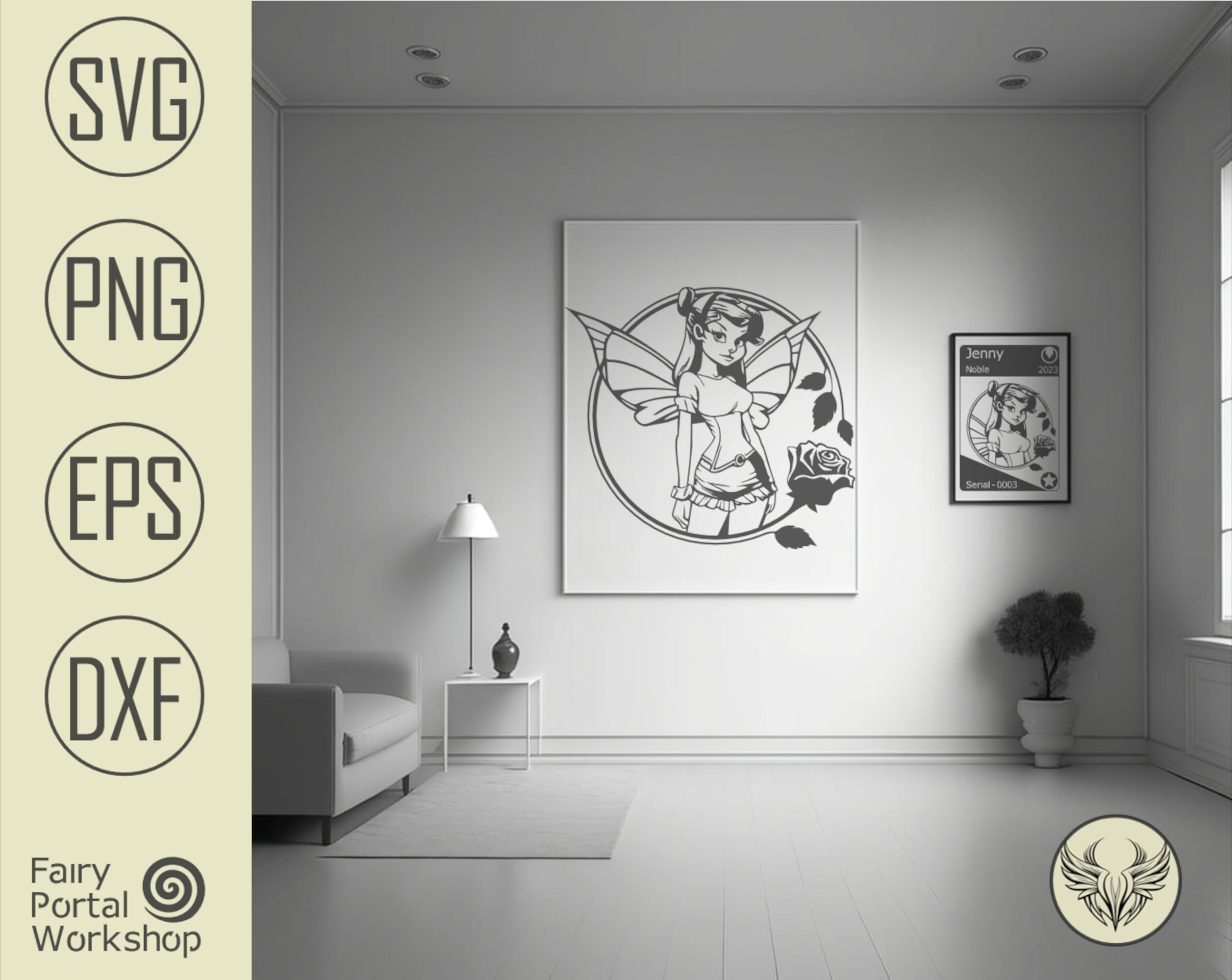 Fairy SVG |fairy |0003 |SVG |cut File Clipart Vector Digital Dxf Png ...