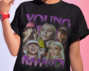 Young Miko Vintage 90s Bootleg Style Rap Shirt, Young Miko Oversized Unisex Retro Tee For Men Women, Baby Miko Trap Kitty Vintage Sweatshirt