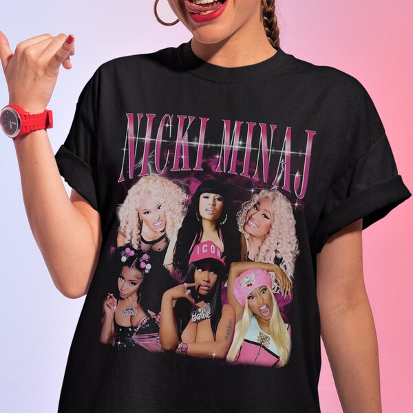 Nicki Minaj, Nicki Minaj T-Shirt, Nicki Minaj Fan, Nicki Minaj Geschenk, Rapper Homage Graphic Tee, Unisex T-Shirt, Crew Sweatshirt, Langarm