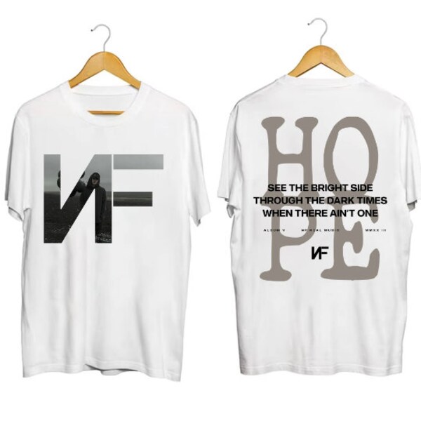 NF Hope Tracklist Shirt, Hope Album Tour Merch Tshirt, Best Fan Gift, Concert Tee, Vintage Aesthetic Shirt, Fan Art, Illustration, Artwor