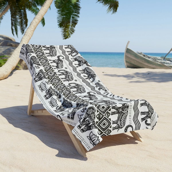 Elephant Beach Towel Etsy