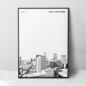 New Orleans Druck Schwarz weiß, New Orleans Poster, New Orleans Wandkunst, New Orleans Foto, Louisiana Druck