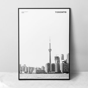 Toronto Print Black and White, Toronto Poster, Toronto Wall Art, Toronto Photo, Canada Print