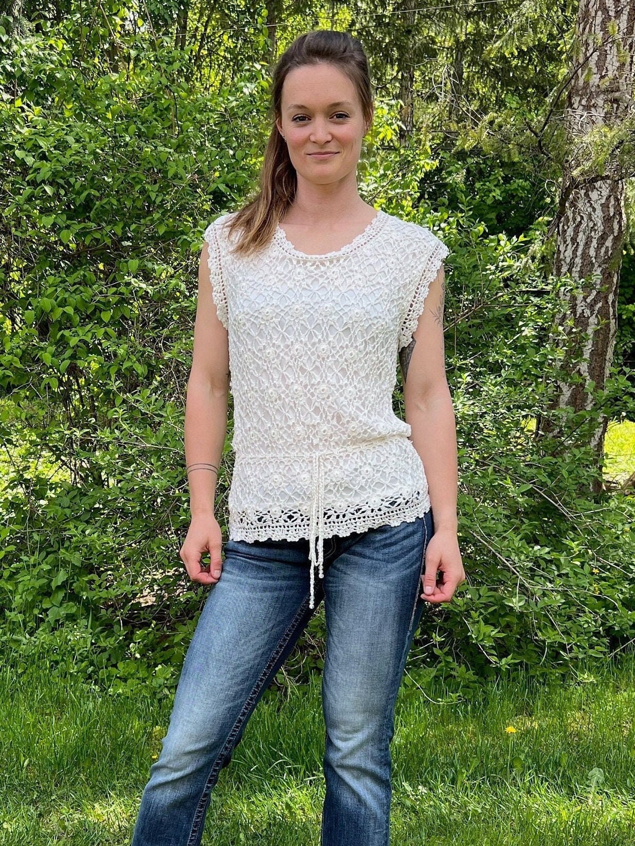 Lined Crochet Top Etsy UK