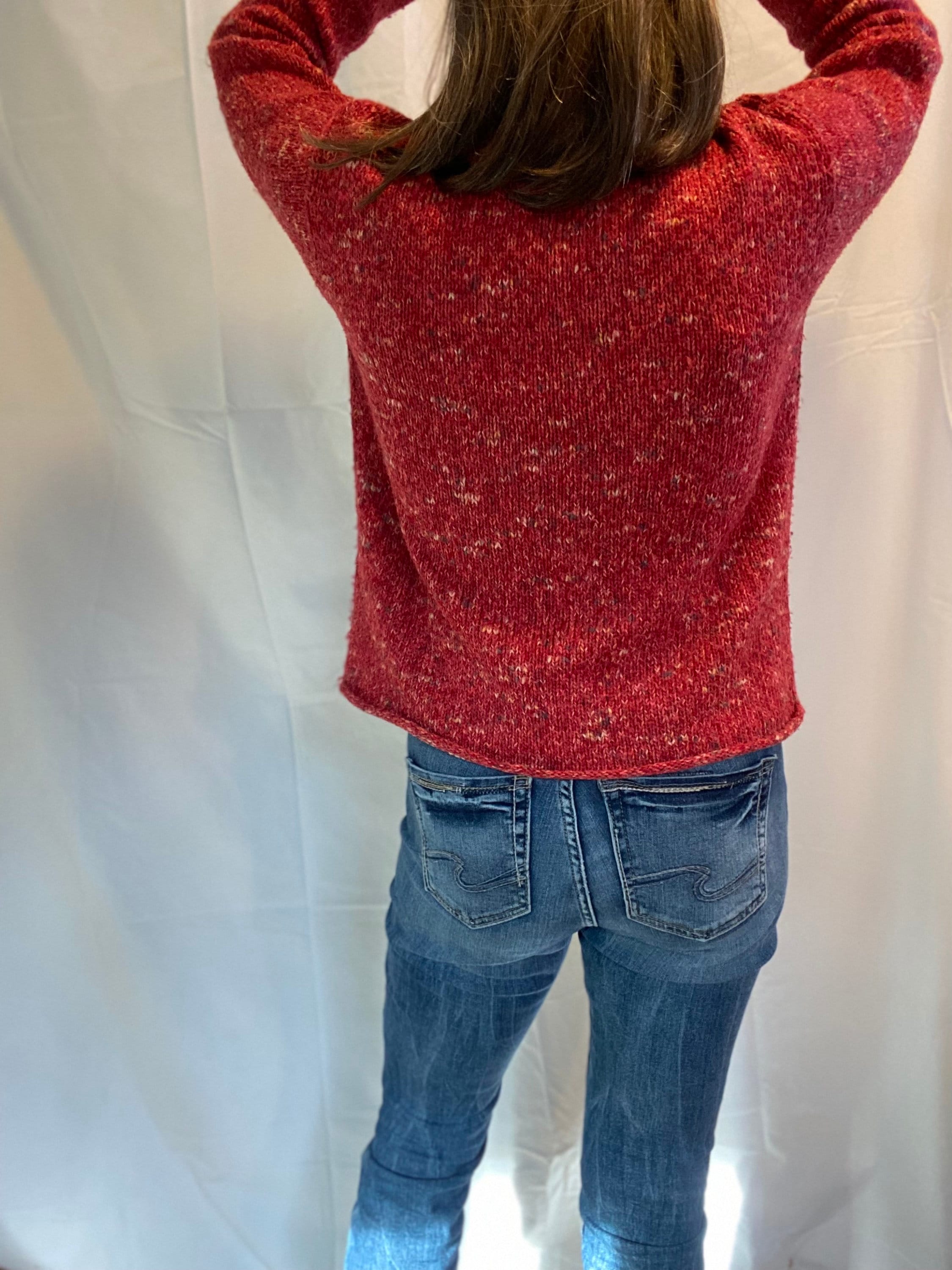 Red Vintage Cotton Ginny Sweater Etsy Canada