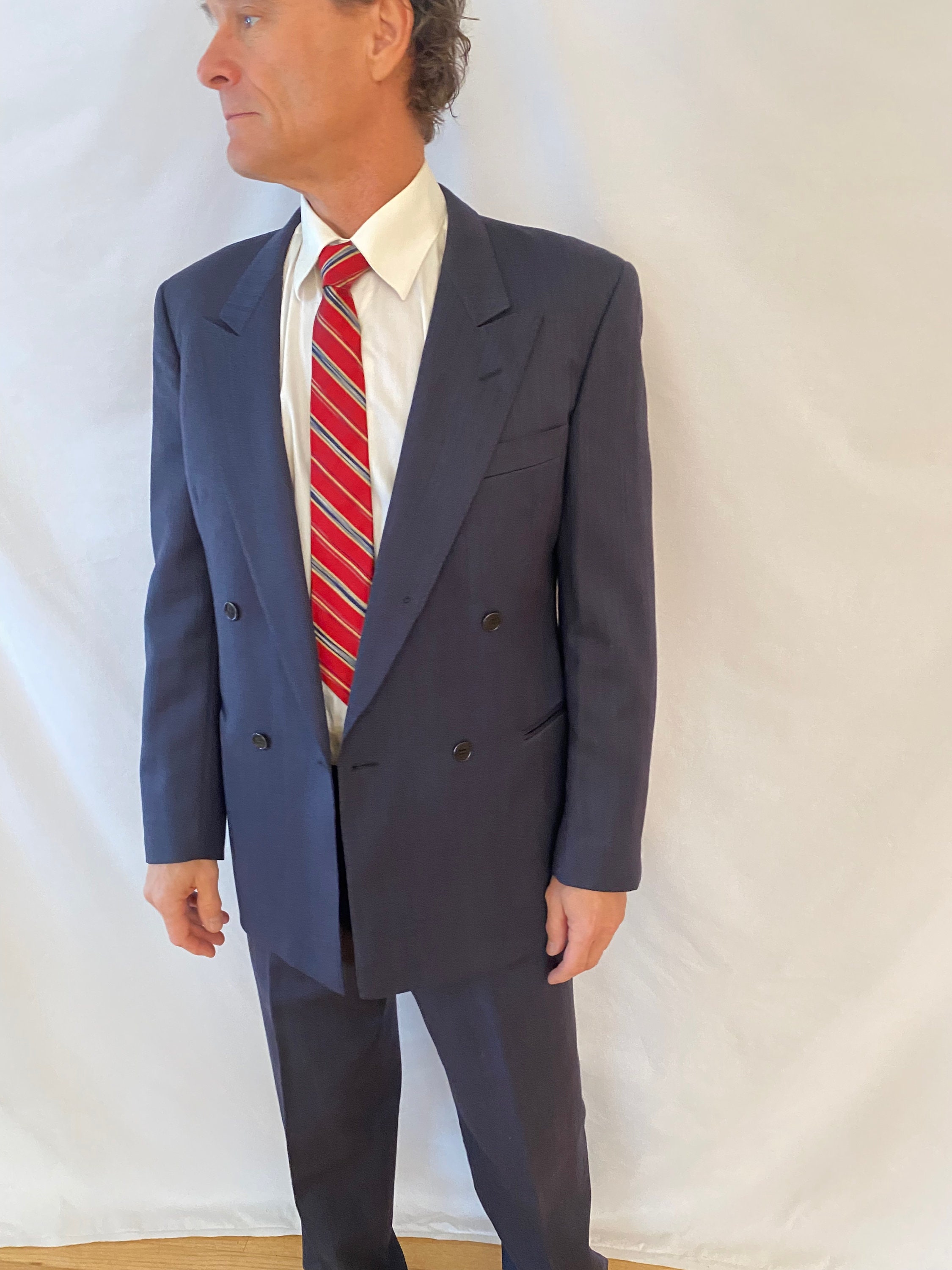 80s Double Breasted Suit 80s Men
