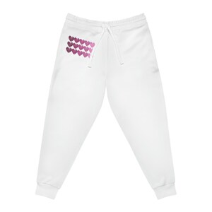 Ombre Pink Hearts Athletic Jogger