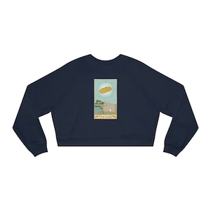 Il gatto dei tarocchi della pagnotta. Pullover corto in pile da donna. Felpa per gatti, divertente felpa per gatti, regalo per gli amanti dei gatti, camicia per gatti carina, regalo per il proprietario del gatto immagine 1