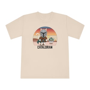 Madnalorian Cat. Catalorian. Unisex Classic Crewneck T-Shirt. Cat shirt, funny cat t-shirt, cat lover gift, cute cat shirt, cat owner gift