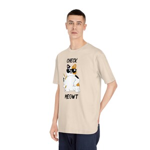 Check Meowt. Unisex Classic Crewneck T-Shirt. Cat shirt, funny cat t-shirt, cat lover gift, cute cat shirt, cat owner gift
