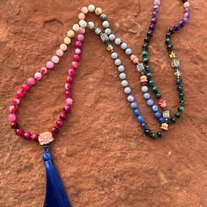 Meditation Mala Prayer Beads-Suffering is temporary