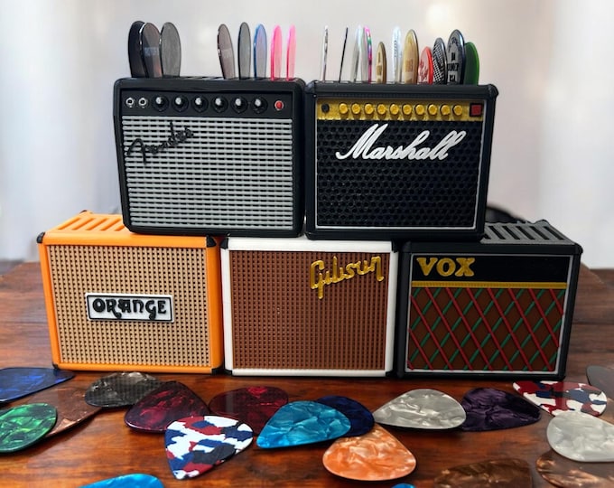Mini Guitar Amp Pick Holder