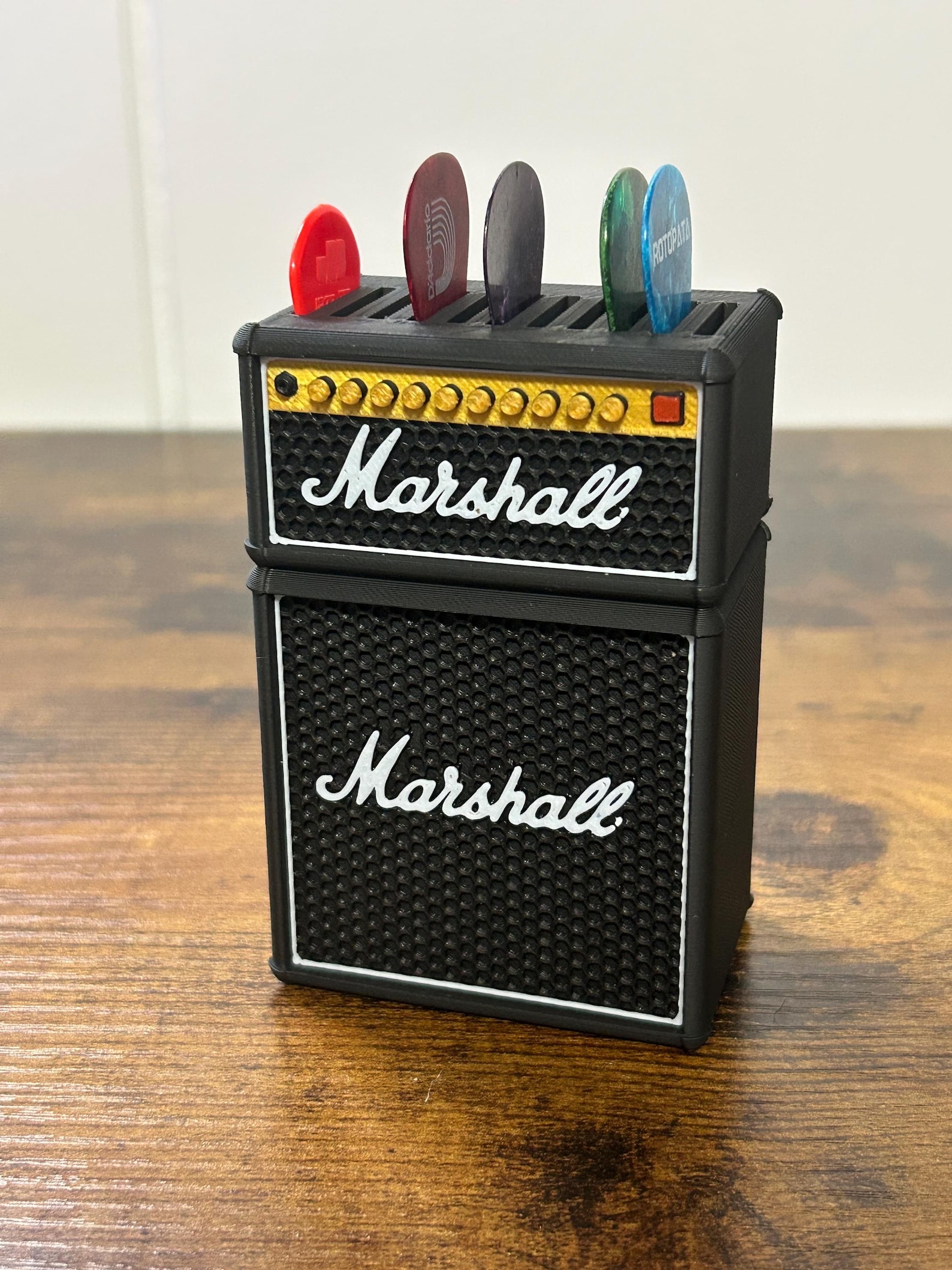 Half Stack Amp Guitar Pick Holder – Holds 11 Picks With Extra Storage ...