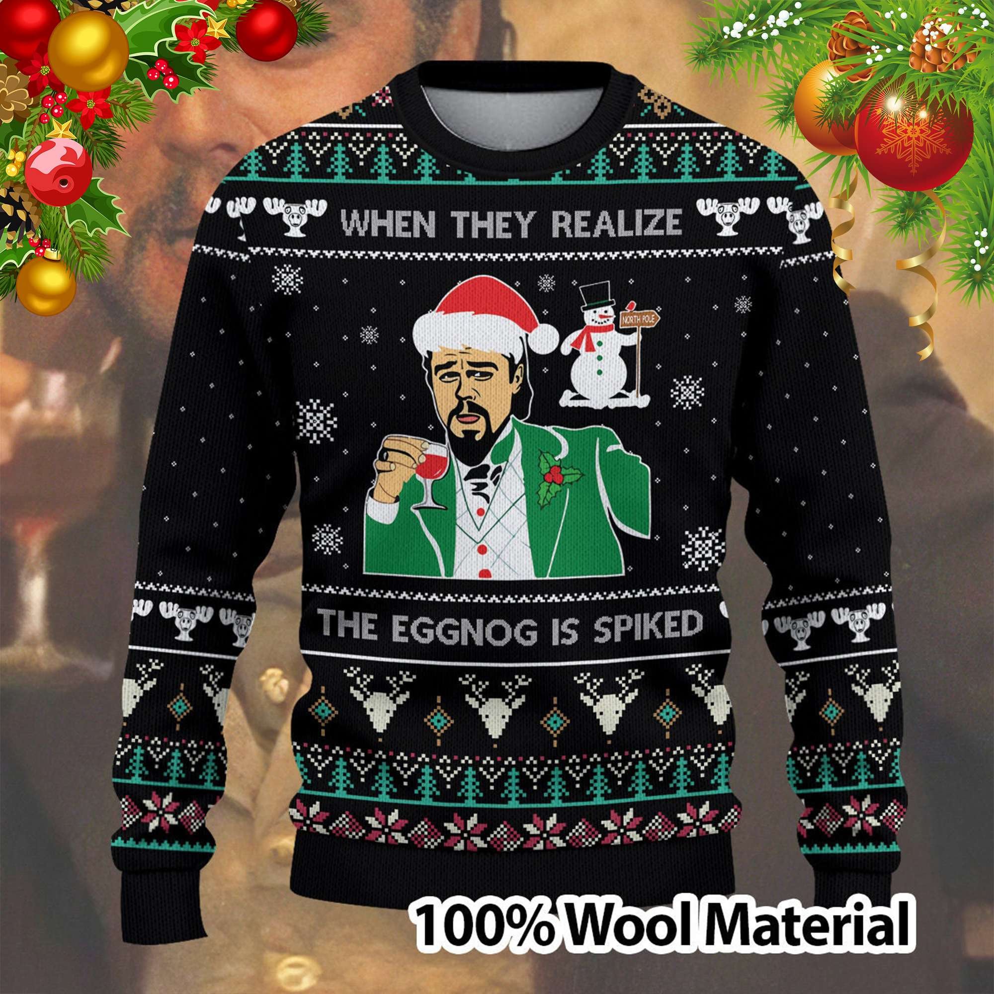 Lustiger Weihnachtspullover Mit Leonardo DiCaprio Meme - Ugly Christmas Sweater