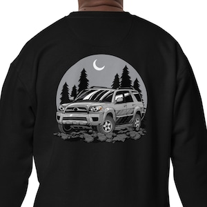 Titanium Silver 4th Gen Toyota 4Runner TRD on Premium Unisex Sweatshirt Back Print Men Woman Male Female 5th gen - Overland - gift - Unisex