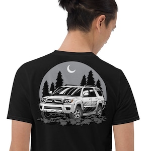 White Blizzard 4th Gen Toyota 4Runner Short-Sleeve Unisex T-Shirt - Great Gift for mom or dad - wheeling - generation 2003 - 2009 TRD