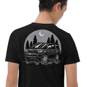 Black Shadow 4th Gen Toyota 4Runner Short-Sleeve Unisex T-Shirt - Great Gift for mom or dad - wheeling - generation 2003 - 2009 TRD