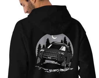 Black Toyota 4Runner TRD on Premium Unisex Hoodie Back Print Men Woman Male Female