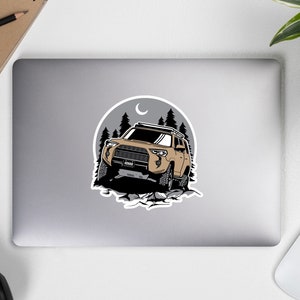 Quick Sand Tan Toyota 4runner Vinyl Bubble Free Sticker - 5th gen - TRD - 4x4 - off road - high quality - durable