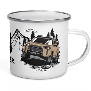 Quick Sand Toyota 4Runner - Camping Enamel Mug - 12oz - Coffee Lover - Overland - Wheeling - Camping - Great gift mom or dad