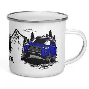 Nautical Blue Toyota 4Runner - Camping Enamel Mug - 12oz - Coffee Lover - Overland - Wheeling - Camping - Great gift mom or dad