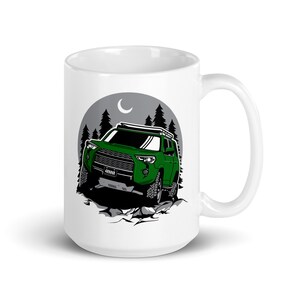 Army Green Toyota 4Runner - Large Coffee Mug - 15oz - Coffee Lover - Overland - Wheeling - Camping - Great gift mom or dad