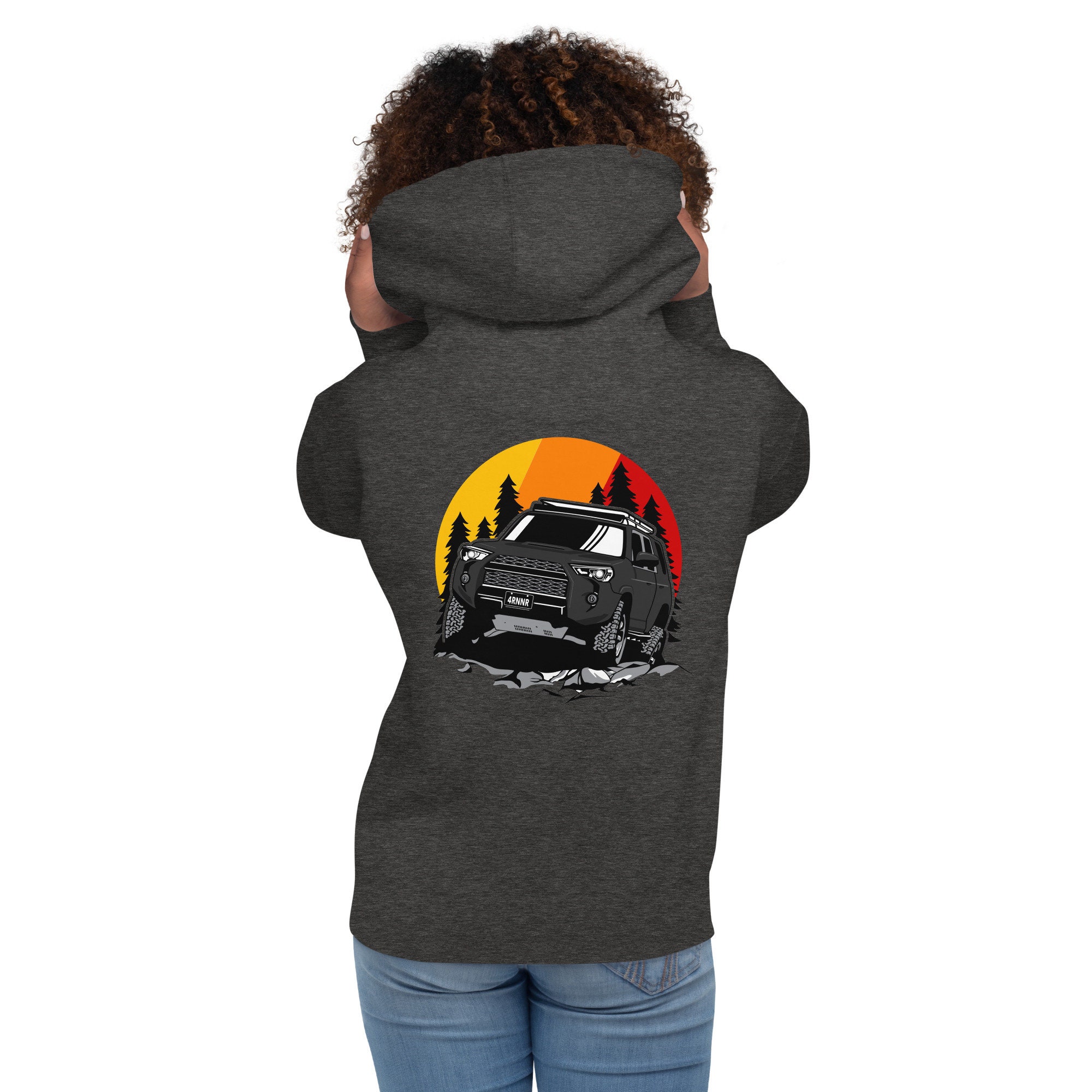 Black Toyota 4runner TRD PRO Premium Unisex Hoodie Back Print Men Woman