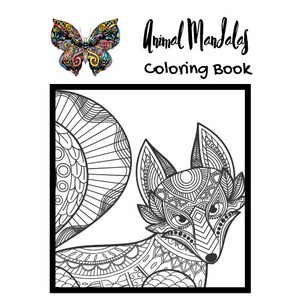 Animal Mandala 20 Page Coloring Book