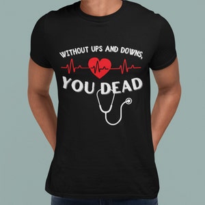 T-shirt unisex - ECG Cardiologia Alti e bassi