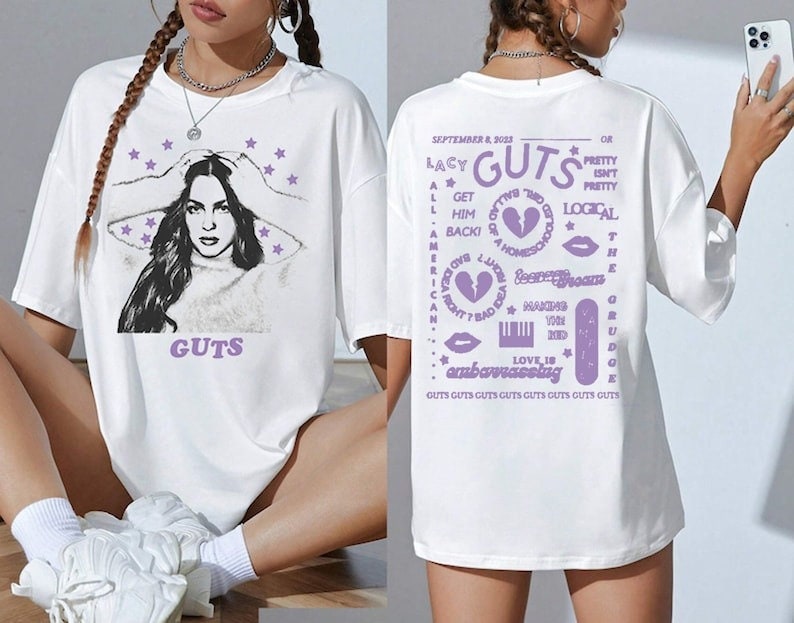 Guts Olivia Rodrigo Shirt Olivia Rodrigo Guts Merch Olivia Etsy Canada
