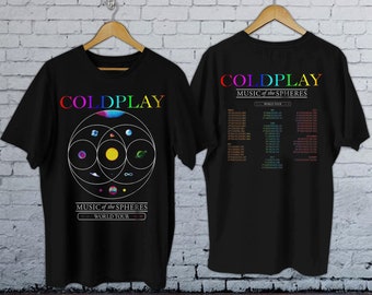 Coldplay World Tour 2023 Shirt,Coldplay Tour Shirt,Gift for Fan,Coldplay Gift Shirt,Coldplay Music Shirt,Vintage Music Band T-Shirt