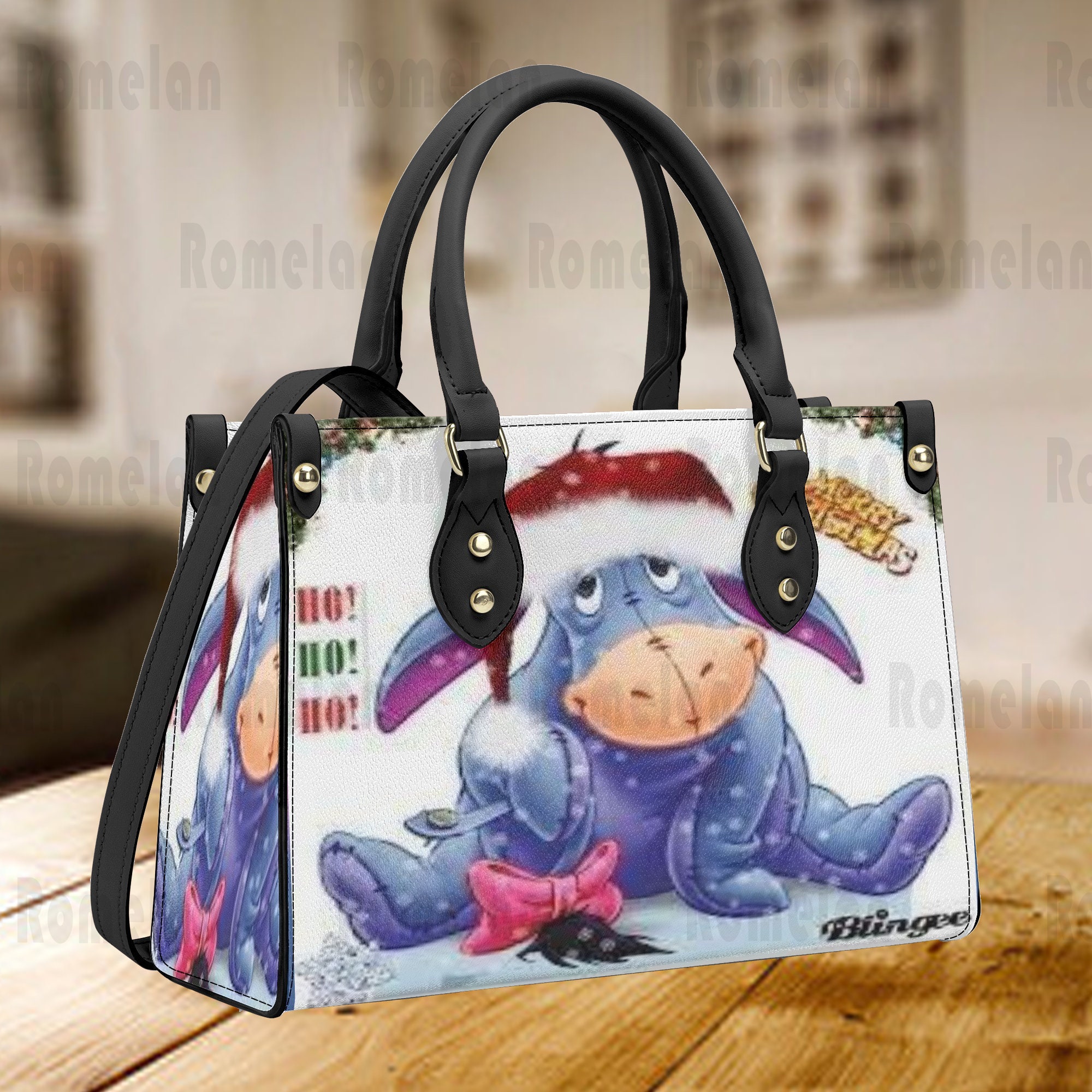 Discover Winnie The Pooh Eeyore Christmas Disney Leather Handbag