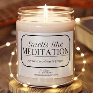Meditation Candle, Aromatherapy Candle, Relaxation Candle, Mindfulness Candle, Calming Candle, Yoga Candle,  9oz Soy Candle, Scented Candle