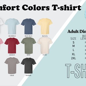 a t - shirt with different colors and sizes