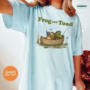 Comfort Colors Vintage Classic Book Cover T-Shirt | Vintage Classic Book Shirt | The Lovers Frog And Toad Tee Shirt | 90s Classic Book Shirt