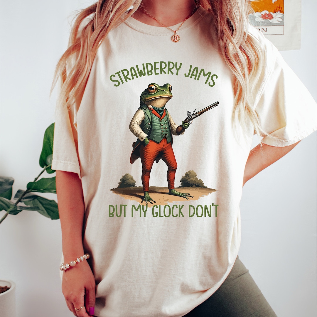 Strawberry Jams but My Glock Don't Tshirt Comfort Colors Funny Shirt ...
