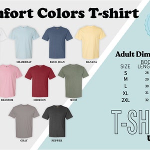 a t - shirt with different colors and sizes