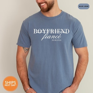 Custom Fiance Fiancee Shirts, Engagement Couple Tee, Future Mr and Mrs Gift Idea image 4