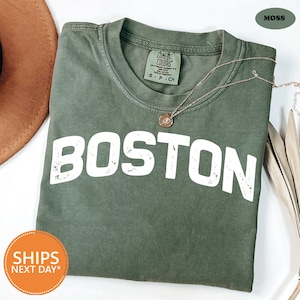 Boston Massachusetts T Shirt | Comfort Colors Massachusetts Shirt | Boston Shirt | Boston Tee | Boston Basketball Lover Shirt | Boston Trip