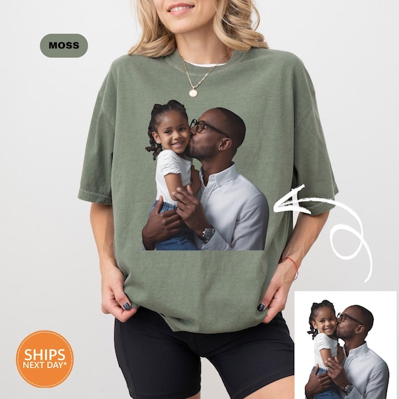 Custom Shirt With Photo | Comfort Colors Custom Photo Shirt | Family Photo Shirt | Custom Image Shirt | Birthday Photo | Make Your Own Shirt