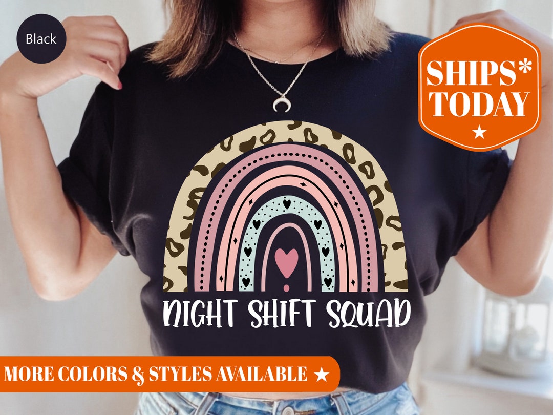 Night Shift Squad Shirt Night Shift Shirt Night Shift Etsy