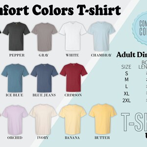 a t - shirt with different colors and sizes
