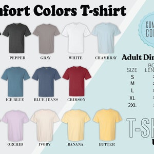 a t - shirt with different colors and sizes