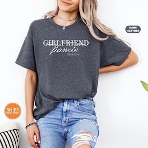 Custom Fiance Fiancee Shirts, Engagement Couple Tee, Future Mr and Mrs Gift Idea image 5