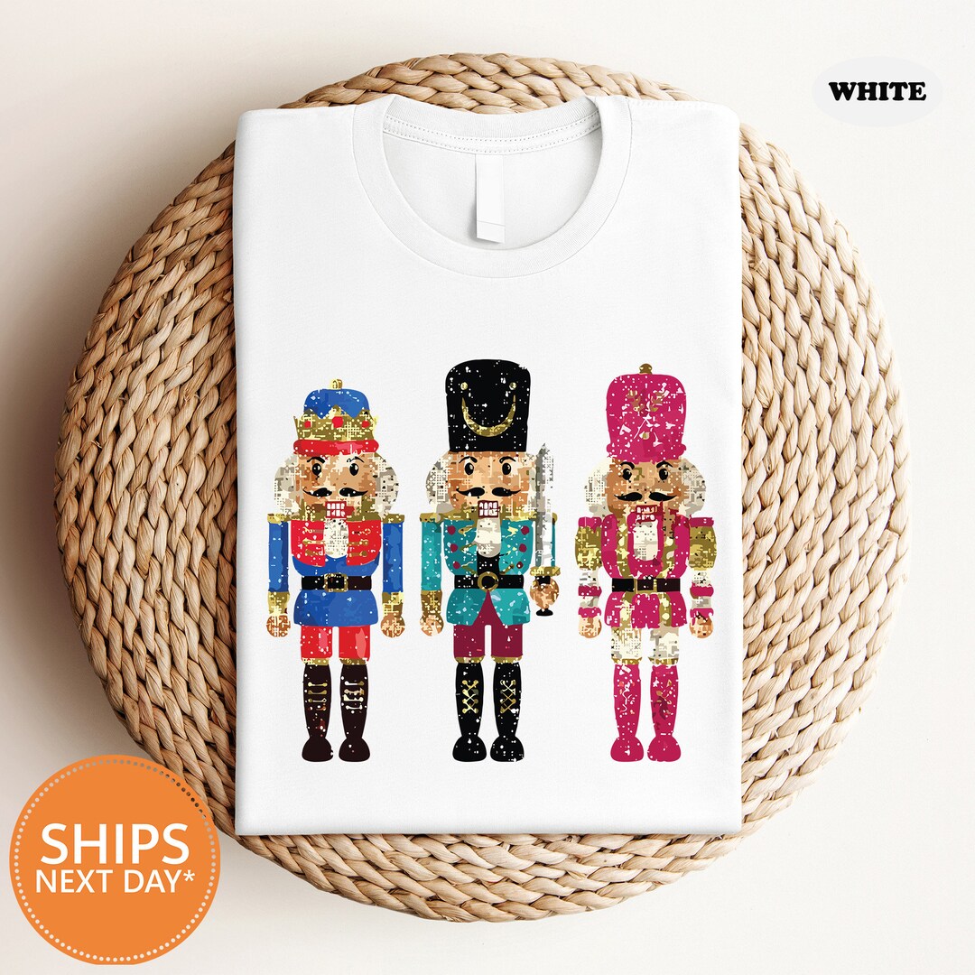 Nutcracker Tshirt Christmas Nutcracker Shirt Christmas Gift Faux Sequin