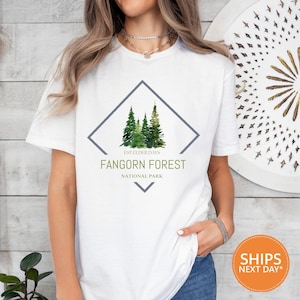 Fangorn Forest National Park Shirt | Comfort Colors Mythical Landscape Shirt | Fantasy T-Shirts | National Park Shirts | Parody Movie Shirt